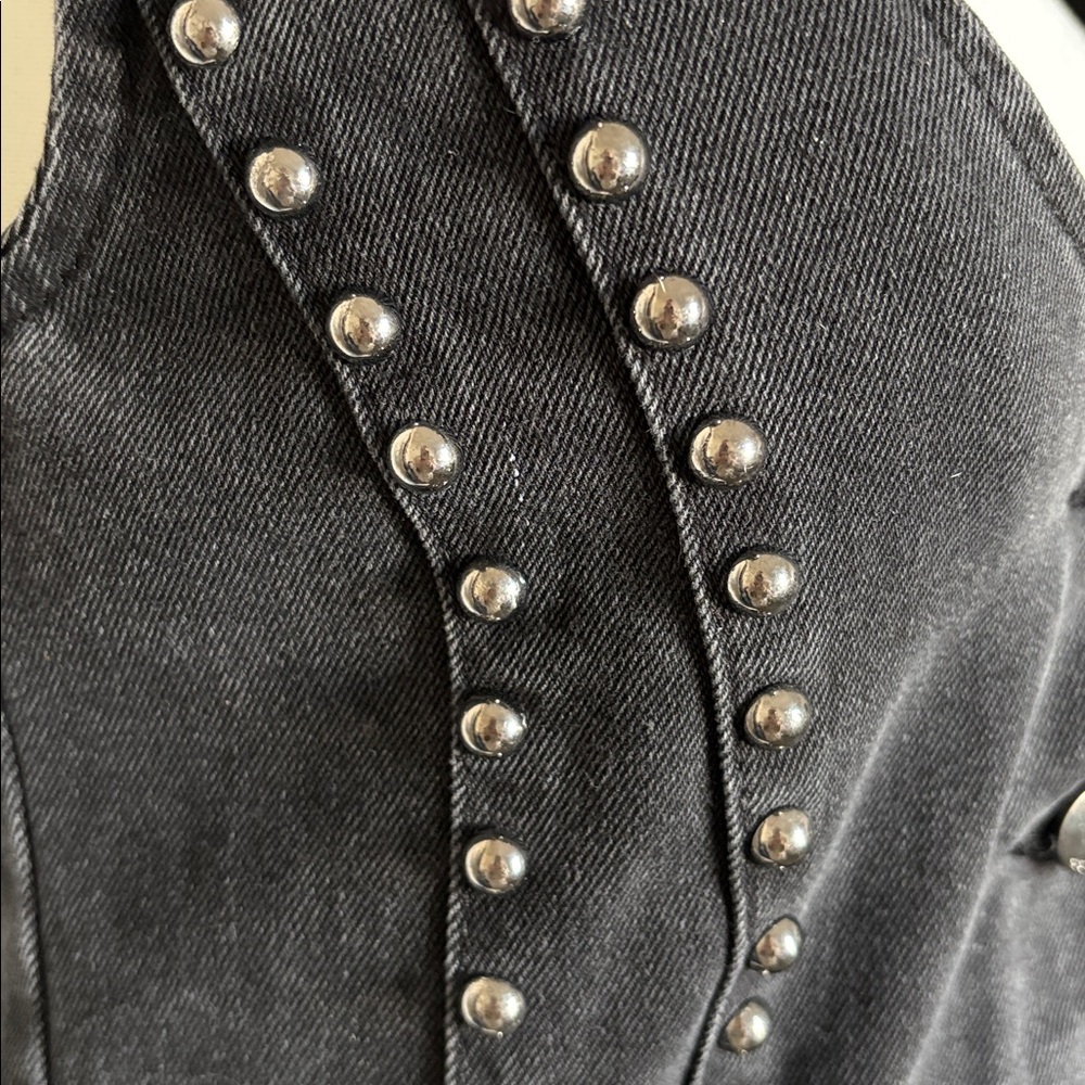 Stoosh Black Studded Women's Blouse - Picture 4 of 6